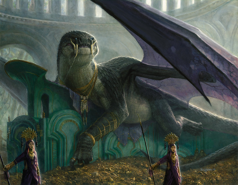 Illustration for article titled Dragons Rule The Skies In The Latest Magic: The Gathering Expansion